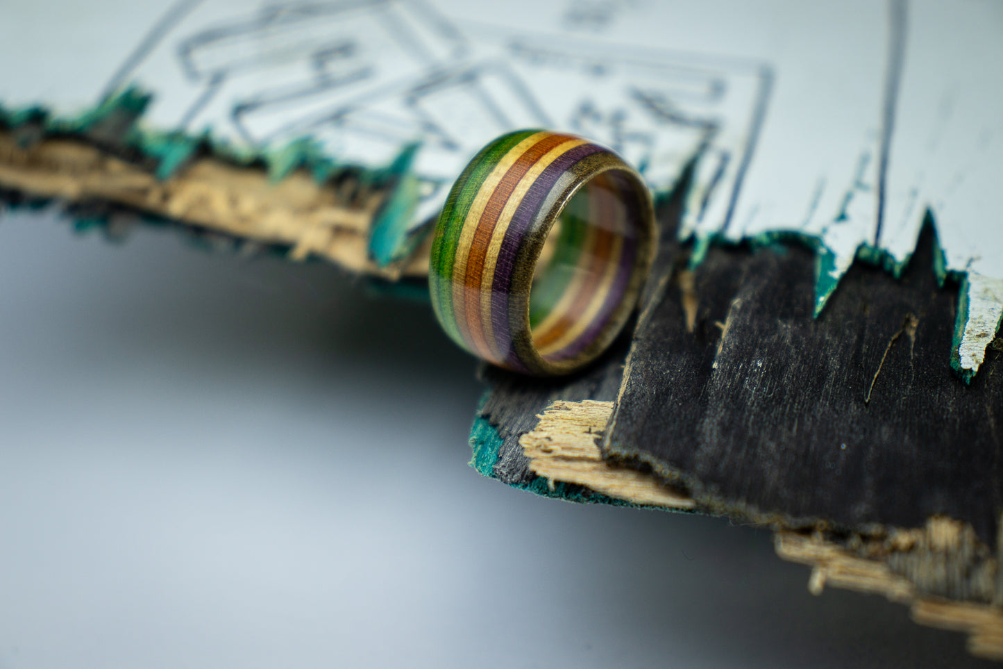 Skate Ring Green / Orange / Purple 8mm