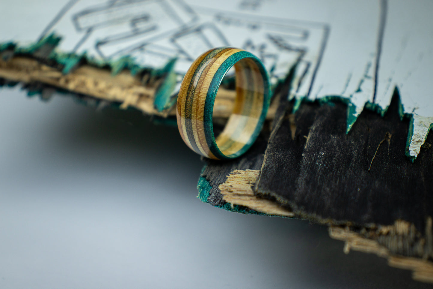 Skate Ring Blue / Grey 8mm