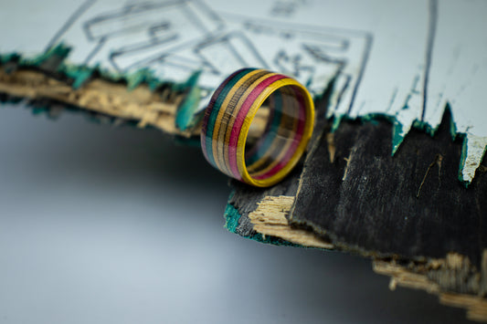 Skate Ring  Multi Colour 8mm