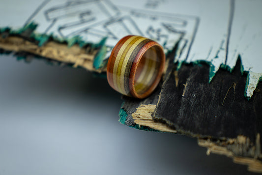 Skate Ring Orange / Yellow / Orange 8mm