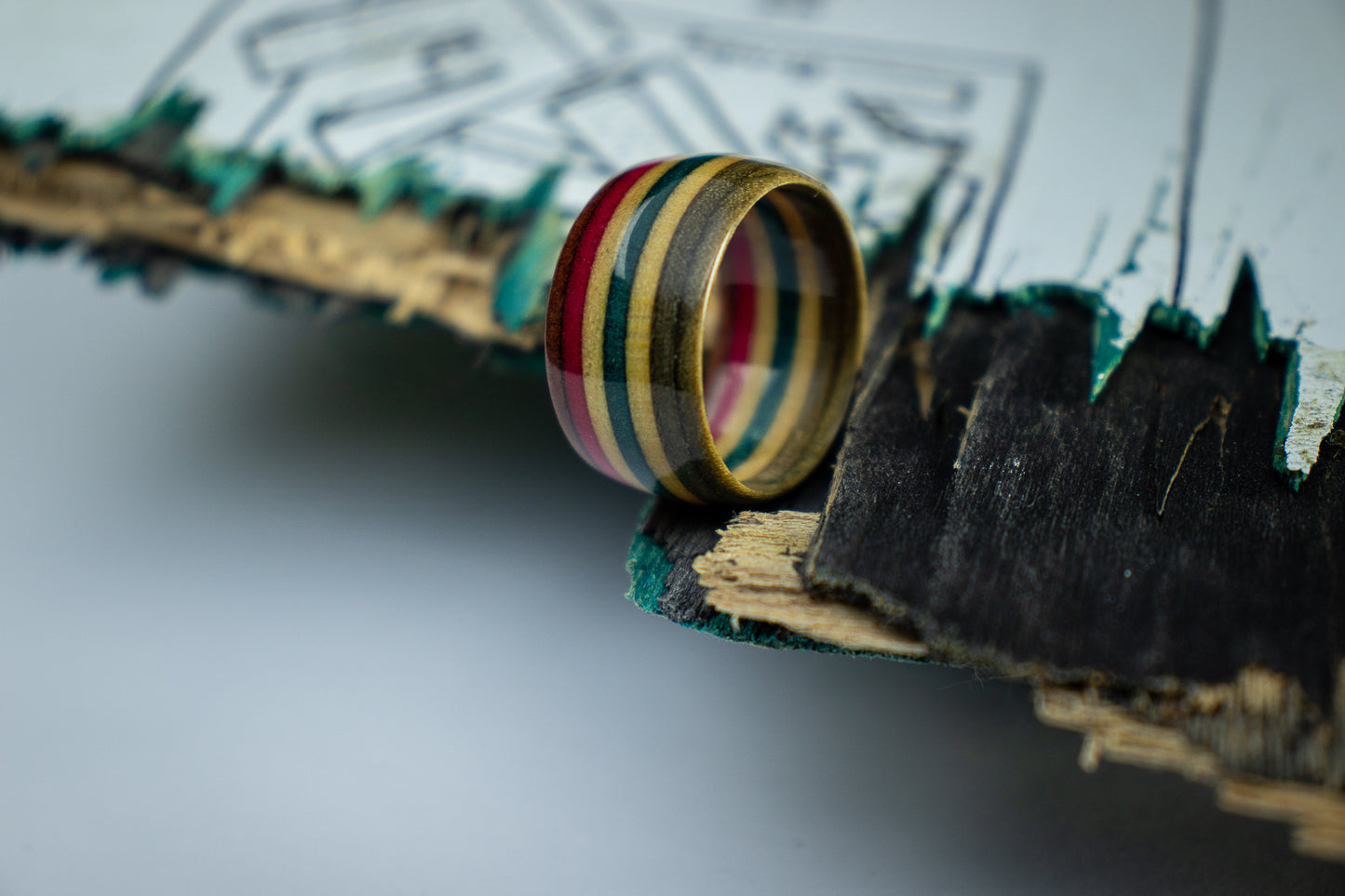 Skate Ring Pink / Blue / Grey (Darkstar Deck)8mm