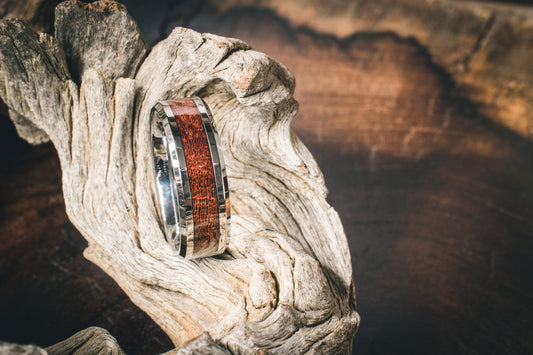 Tungsten Carbide Camel Thorn Inlay Ring 8mm