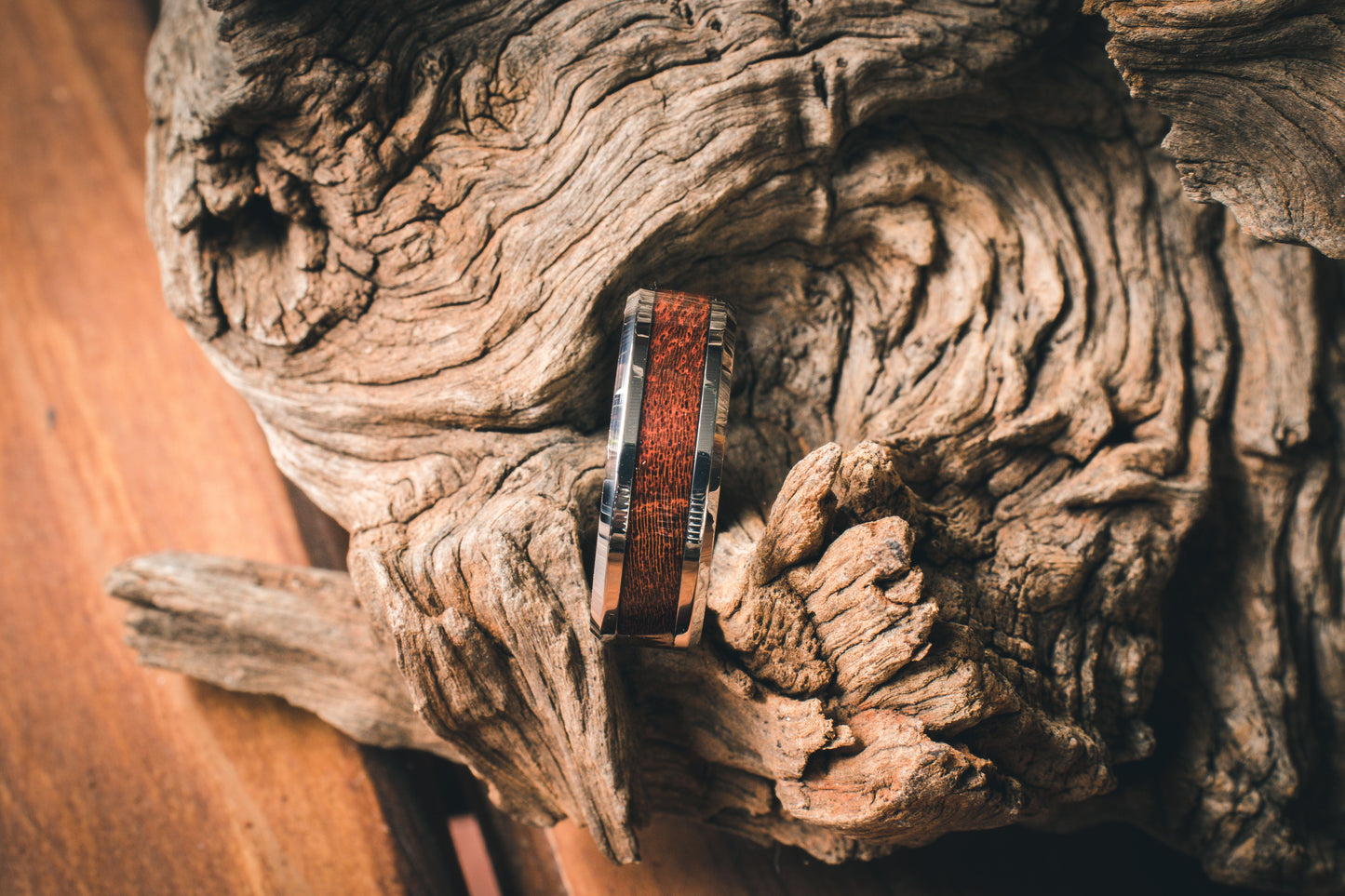 Tungsten Carbide Camel Thorn Inlay Ring 8mm